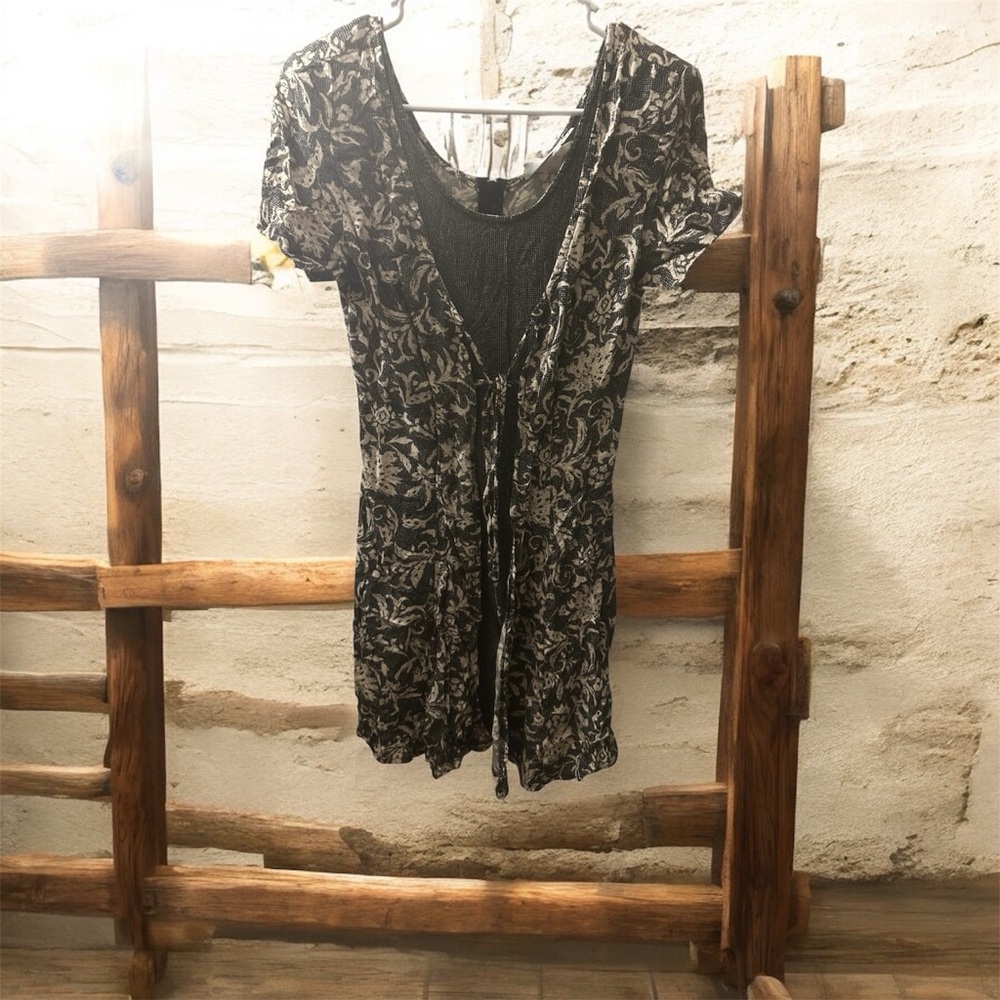 Black and White Floral Dress Weathervane